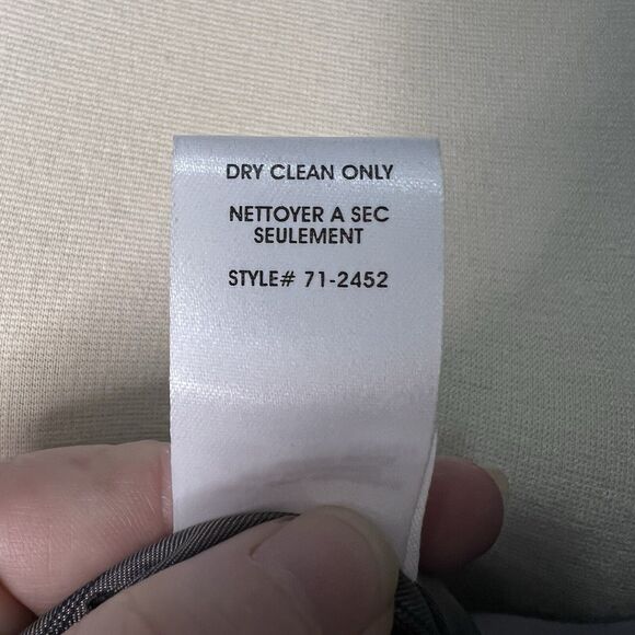 Nanette Lepore Blazer V-Neck Knit Black Buttons Career Office Size M Wool Blend - Picture 8 of 8